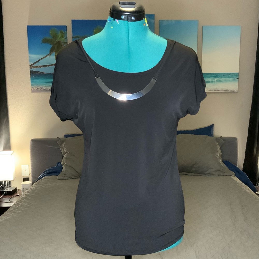 Black business blouse